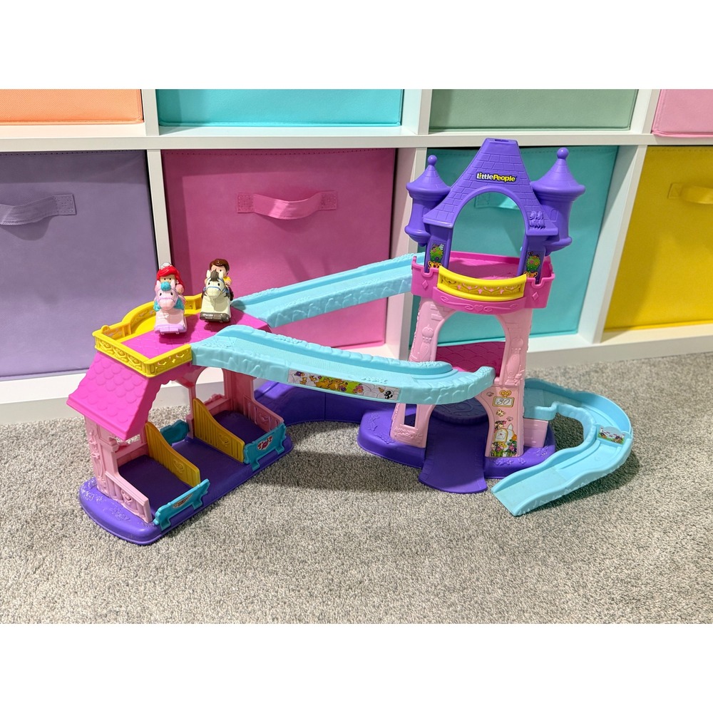 Fisher-Price Little People Disney Princess Klip Klop Stable Ariel Prince Eric